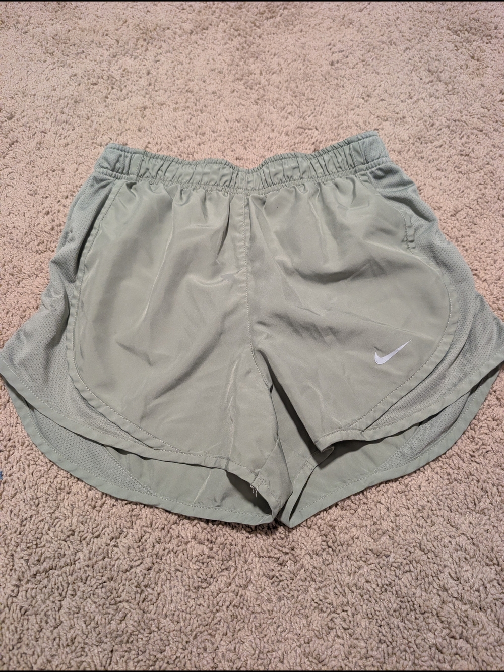 Nike Women's Light Sage Running Shorts with Elastic Waist